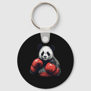 Panda Bear Wearing Boxing Gloves - Funny Boxing Keychain