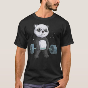Panda Bear Weightlifting Funny Deadlift Men Fitnes T-Shirt