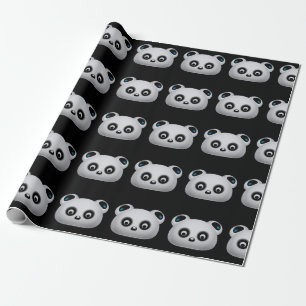 Panda bear wrapping paper