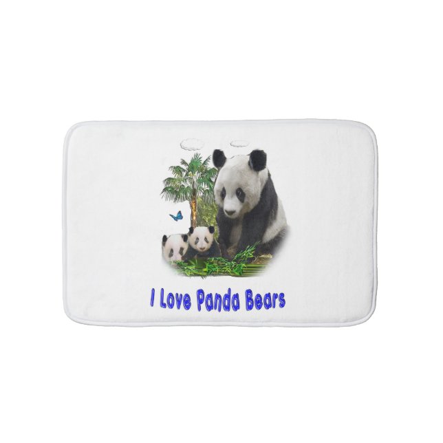 Panda bears bath mat (Front)