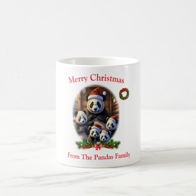 Panda Bears Christmas Mug (Center)