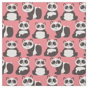 Panda Bears Cute Kids Fabric
