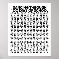 Panda Bears Dancing Through 100 Days Of School Kid
