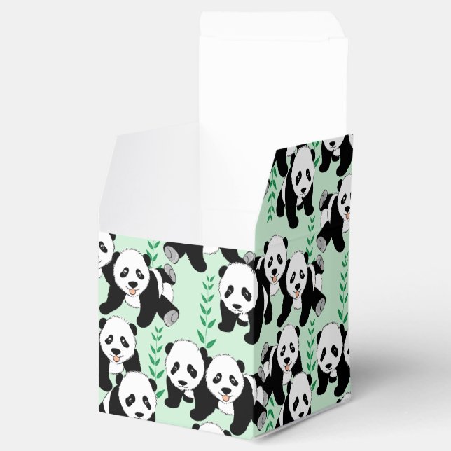 Panda Bears Graphic Favor Box (Opened)