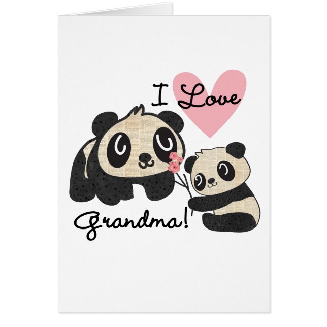 Panda Bears I Love Grandma (Front)