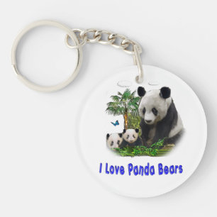 Panda Bears Keychain
