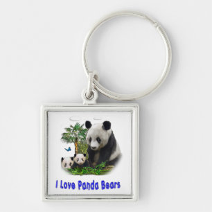 Panda Bears Keychain