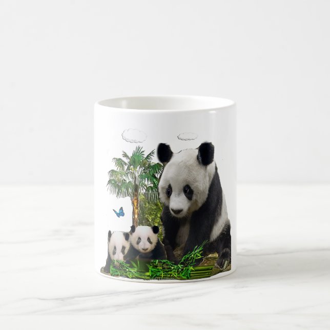 Panda bears magic mug (Center)