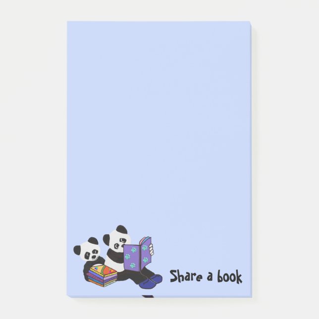Panda Bears Storytime Post-it Notes (Front)