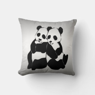 Panda Bears Throw Pillow
