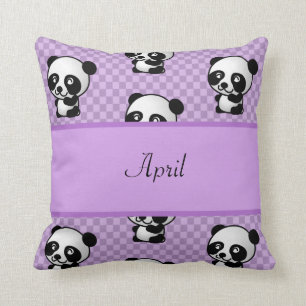 Panda Bears Throw Pillow