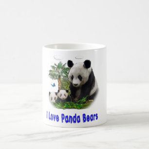 Panda Bears Two-Tone Coffee Mug