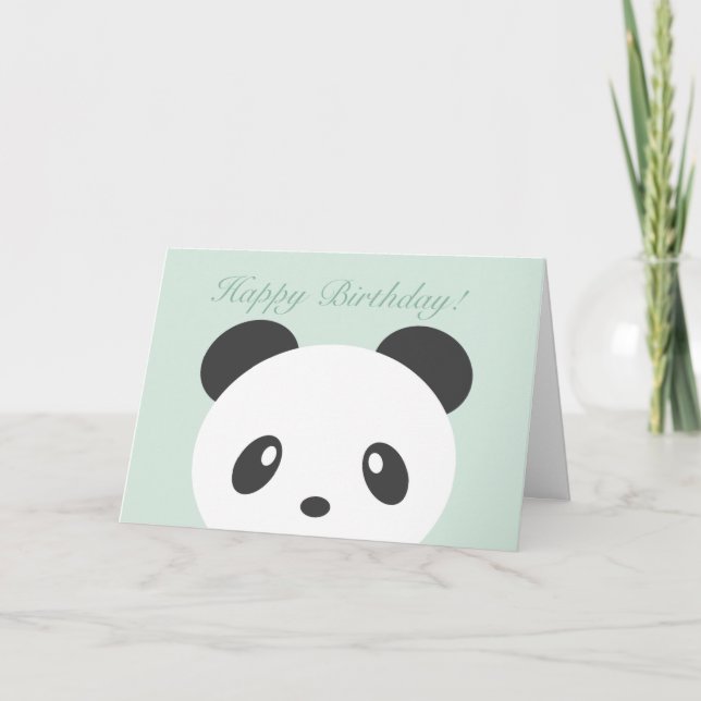 Panda birthday card (Front)