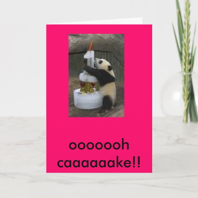 panda birthday card (Front)