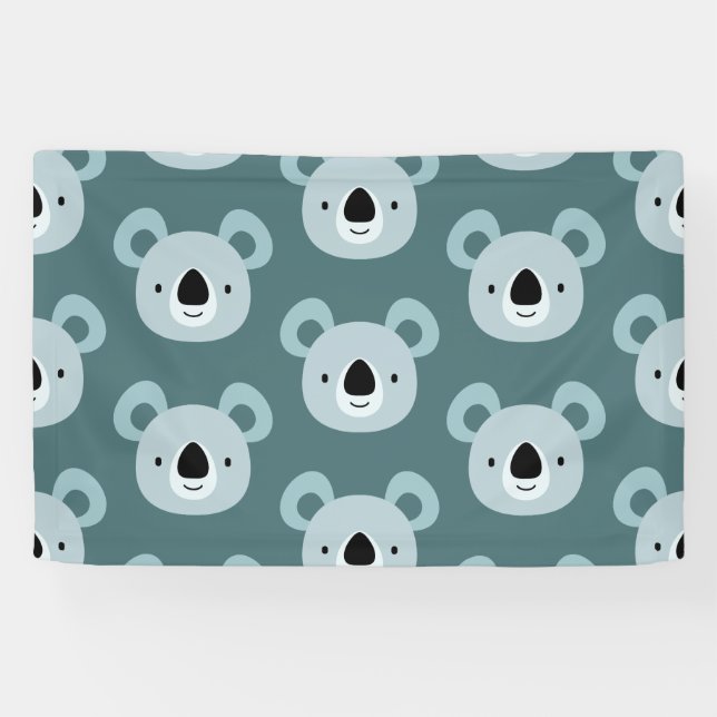 Panda Birthday Kids Art Banner (Horizontal)
