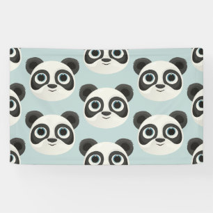 Panda Birthday Kids Art Banner
