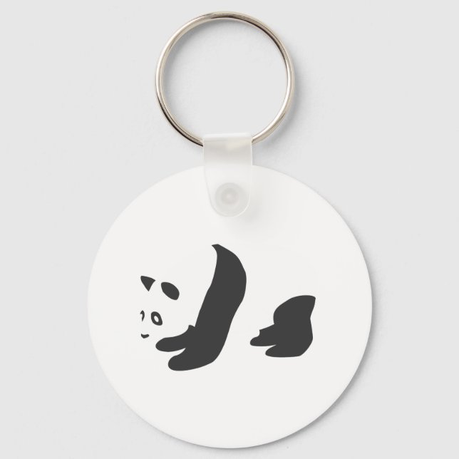 Panda (Black) Keychain (Front)