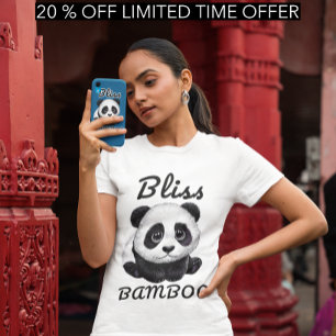 Panda Bliss Shirt - Adorable Bamboo Design 