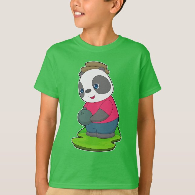 Panda Bowling Bowling ball T-Shirt (Front)