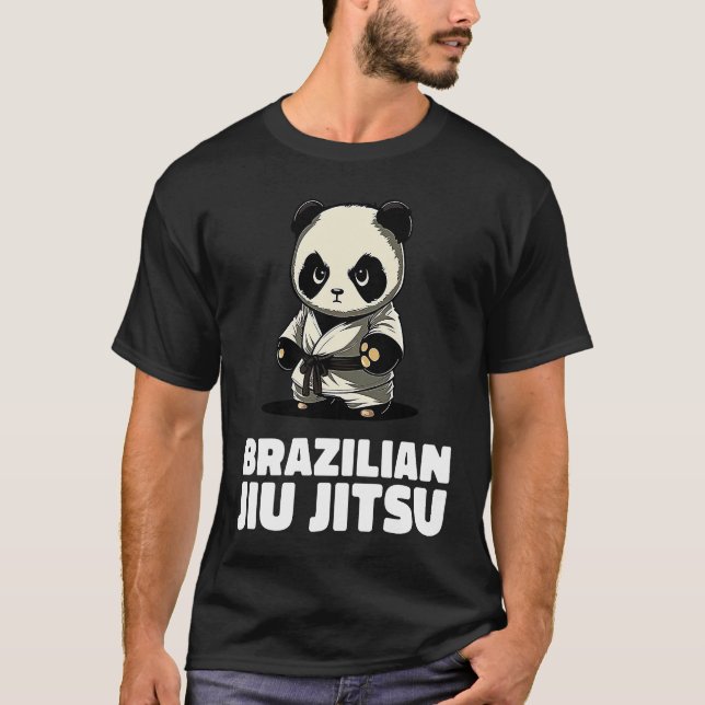 Panda Brazilian Jiu Jitsu and Grappling T-Shirt (Front)