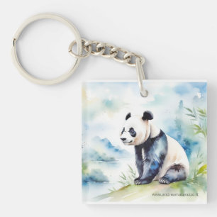 Panda brings good luck keychain