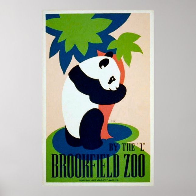 Panda Brookfield Zoo Poster (Front)