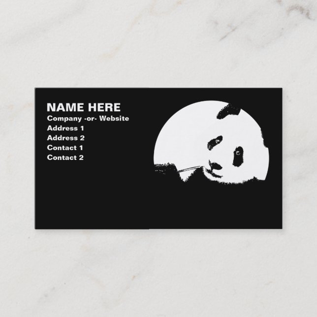 panda. business card (Front)