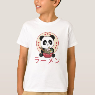 Panda But First Ramen Sweet Kawaii Noodle Pandas T-Shirt