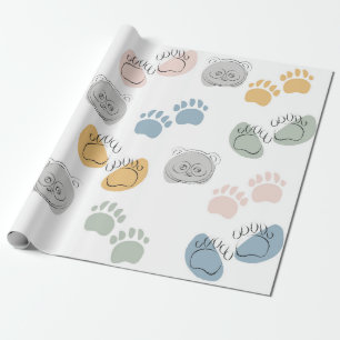 Panda Cartoon Kids Baby Wraping Paper