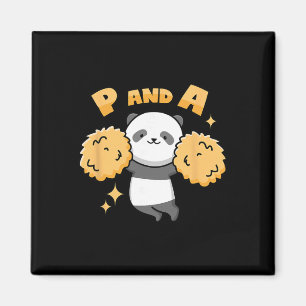 Panda Cheerleader Pun Magnet