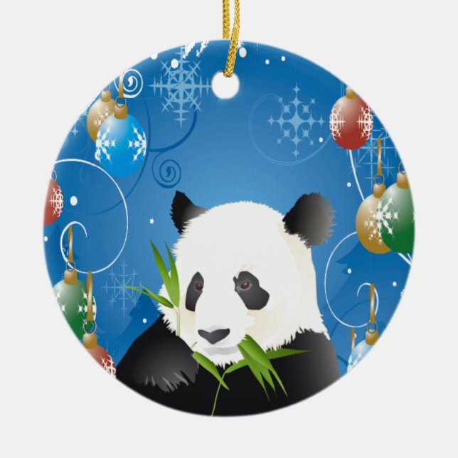 PANDA CHRISTMAS ORNAMENT (Front)