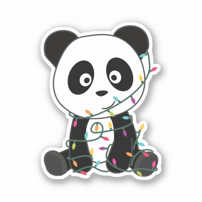 Panda Christmas Snow Winter Animals Pandas (Front)