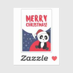 Panda Christmas Snow Winter Animals Pandas Sticker