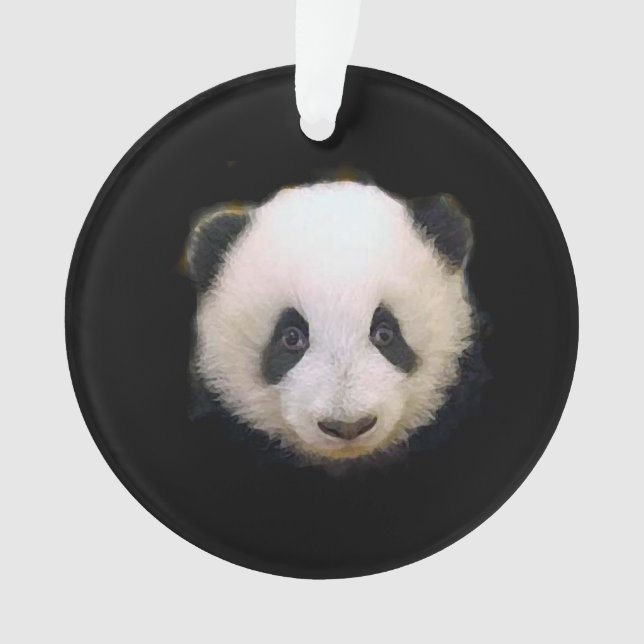 Panda Christmas Tree Ornament (Front)