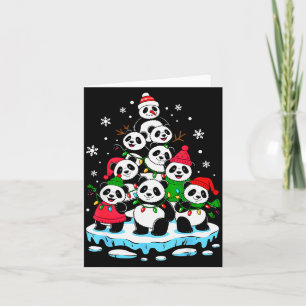 Panda Christmas Tree Panda Lover Xmas Squad Men Wo Card
