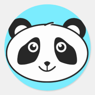 Panda Classic Round Sticker