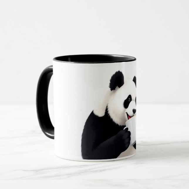 Panda & Coffee Mug (Front Left)