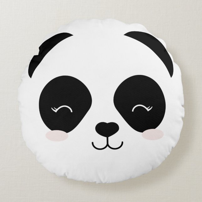 Panda Cojín Round Pillow (Front)