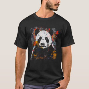 Panda Colourful  Panda Bear Animal Panda T-Shirt