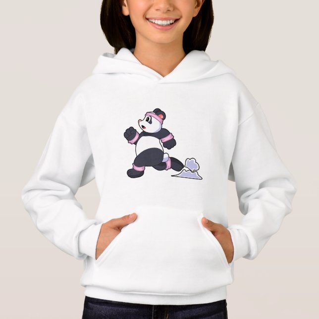 Panda comme coureur à la course (Devant)