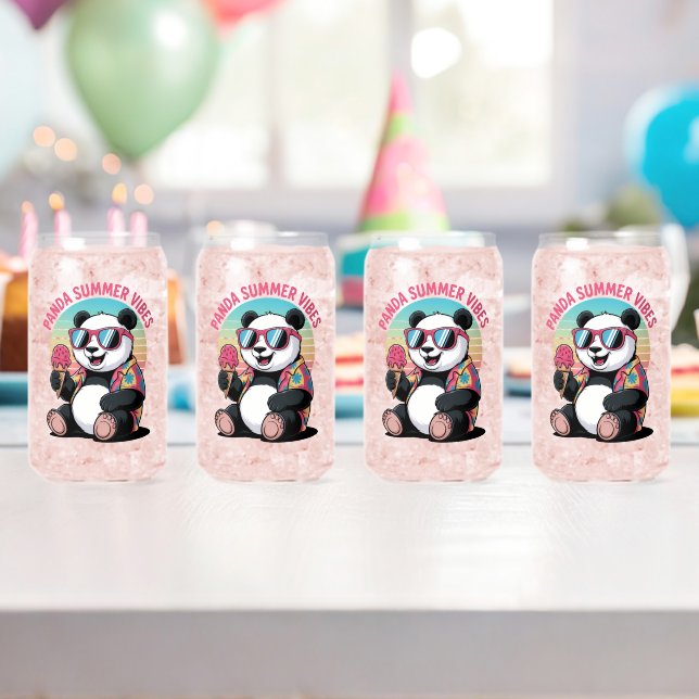 Panda Cool Summer Ice Children Can Glass (Insitu (Birthday))