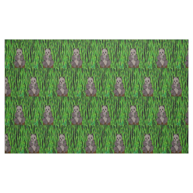 Panda - Cotton Twill Fabric (Fat Quarter)