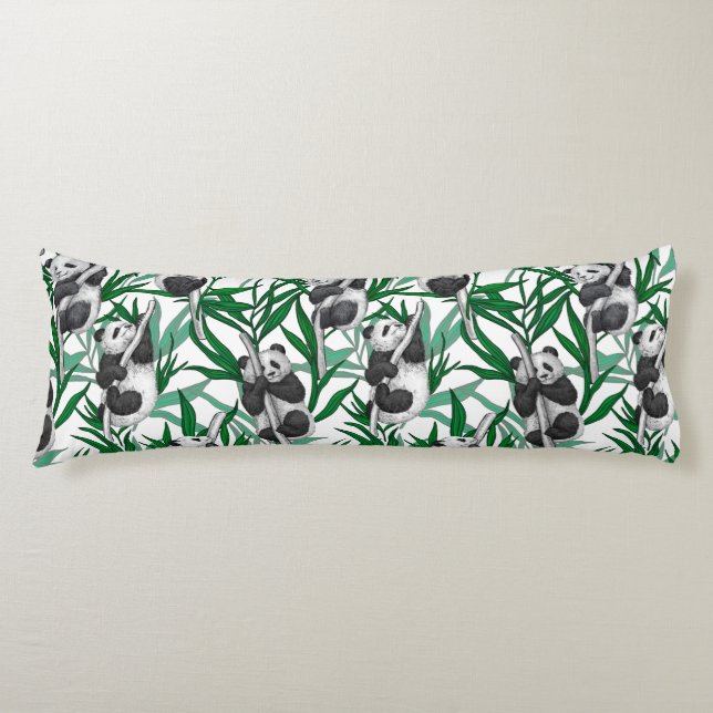 Panda cubs on body pillow (Front)