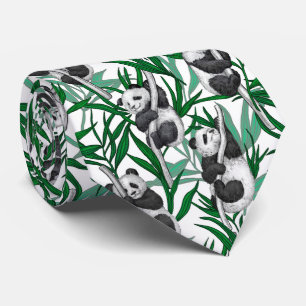 Panda cubs on tie