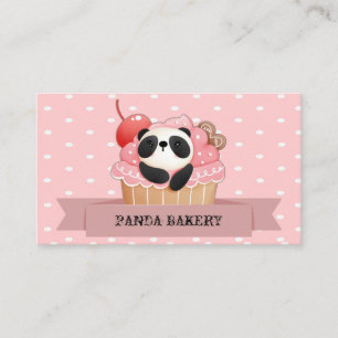 Panda Cupcake Business Card