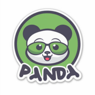 Panda Custom-Cut Vinyl Sticker