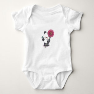 Panda Cute Design Baby Jersey Bodysuit