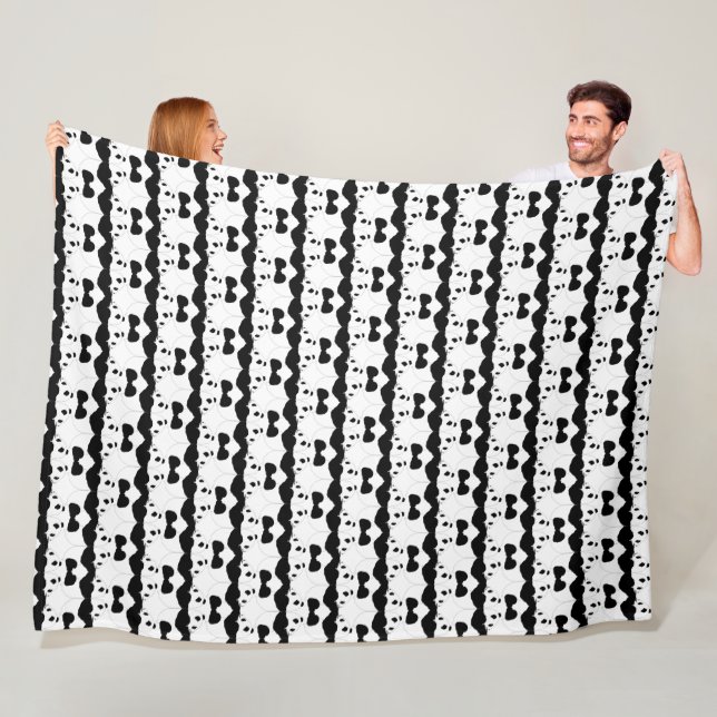 Panda Cute Design Fleece Blanket (In Situ)
