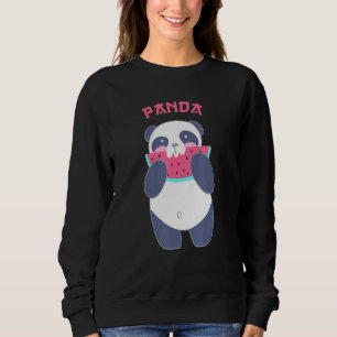 Panda Cute Panda Panda Bear Heart Watermelon Sweatshirt