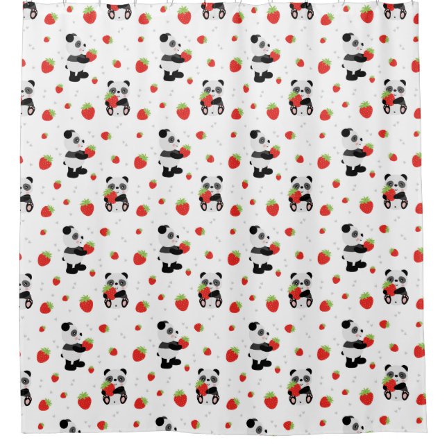 Panda cute with strawberry (Front)